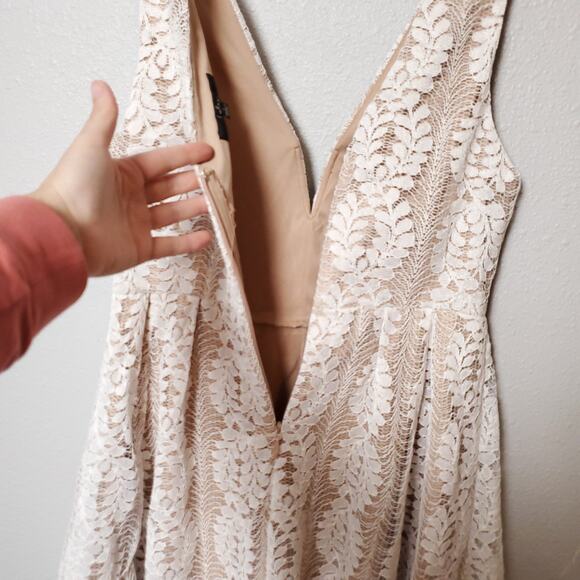 LULUS Lacey Bride Bridal All Of My Heart Balletcore Babydoll Mini Dress - Picture 9 of 10